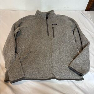 Patagonia Heather Gray Fleece Pullover